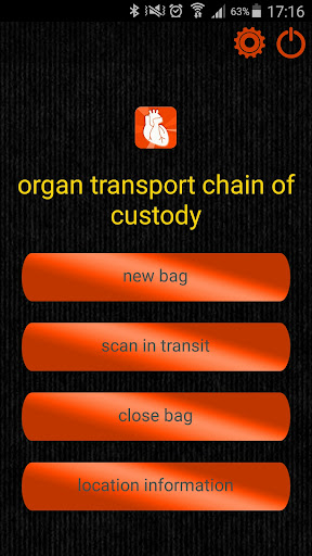 Organ Transport CoC Screen 2