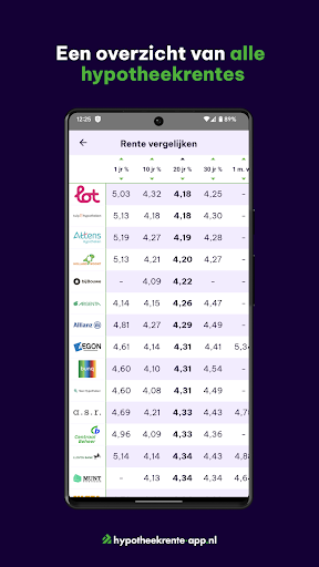 Hypotheekrente app Screen 3
