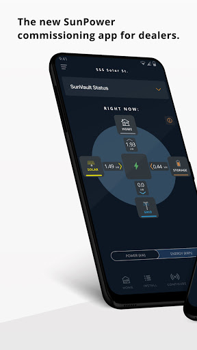Android application SunPower Pro Connect screenshort