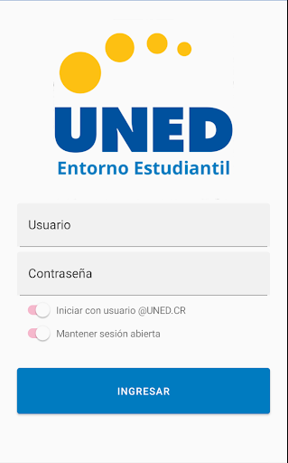 Android application Entorno estudiantil screenshort
