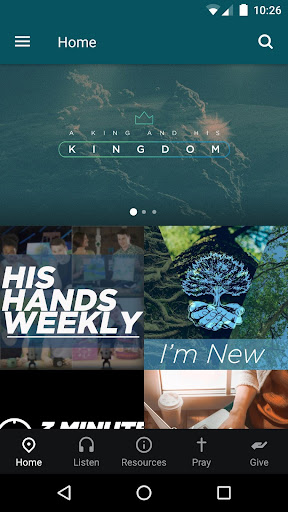 Android application His Hands Church screenshort