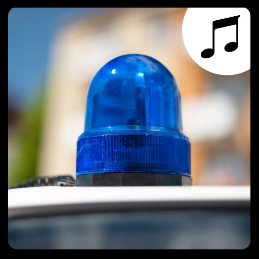 Sounds of alarms and sirens. logo