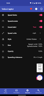 Velociraptor - Speed Limits & Speedometer Screenshot