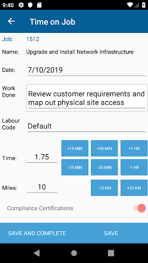 JobTrack Mobile Screen 3