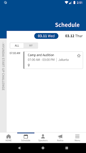 Hyundai Startup Challenge Screen 2