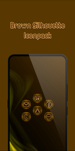Golden Brown Silhouette Icons Screen 3