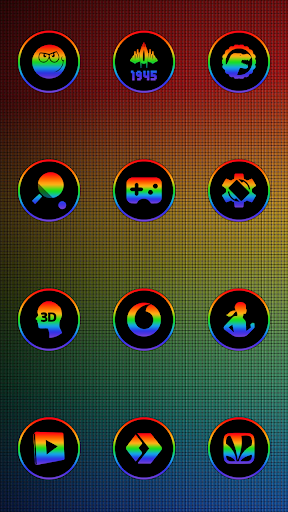 Screenshot of Rainbow Icon Pack