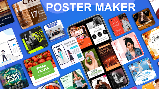 Poster Maker 2021 Video, ads, flyer, banner design 7.5 screenshots 15