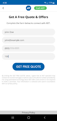 ADT Offers: Home & Business Screen 3