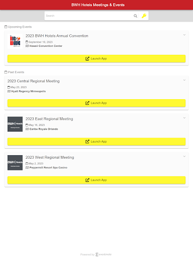 BWH Hotels Meetings & Events Screen 3
