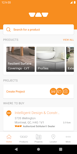 Android application Schluter®-APP screenshort