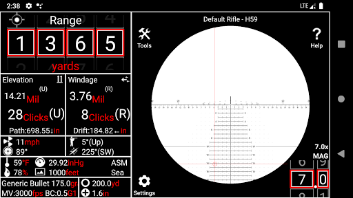 Ballistics Pro Screen 2