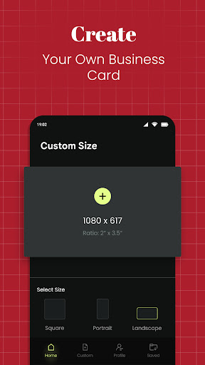 Visiting Card Maker & Editor Screen 3