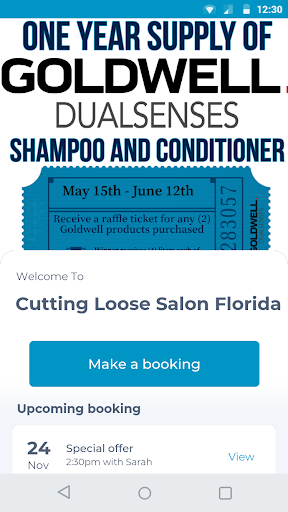 Android application Cutting Loose Salon Florida screenshort