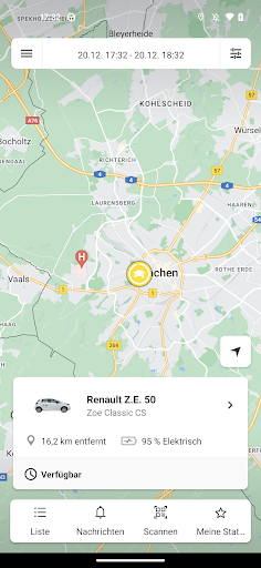 CLASSIC Car Sharing Screen 2