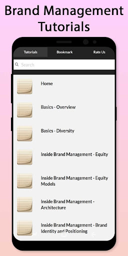 Android application Easy Brand Management Tutorial screenshort