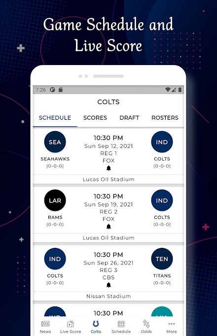 Indianapolis - Football Score Screen 2