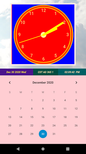 Clockity Calendar Screen 2