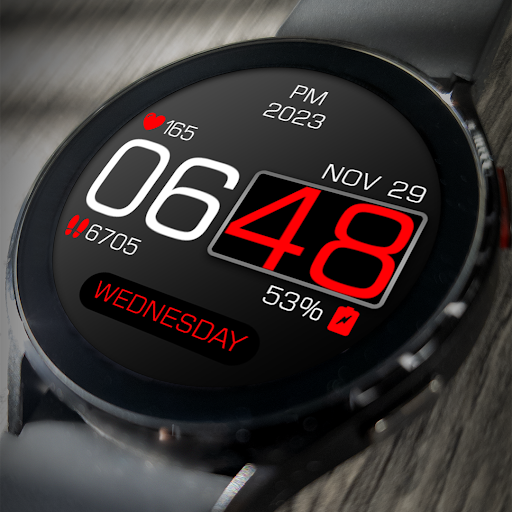 Android application Key109 Digital Sport WatchFace screenshort