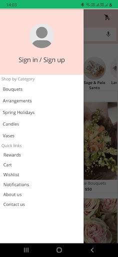 BloomBar Flower Market Screen 2