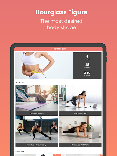 Screenshot of Hourglass Figure Challenge