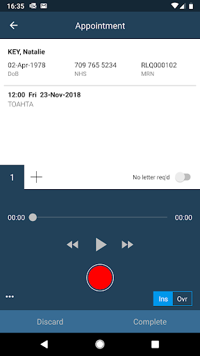 DIT3 - Dictate IT Screen 2