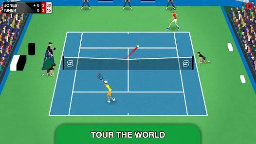 Stick Tennis Tour Mod + Apk(Unlimited Money/Cash) screenshots 1