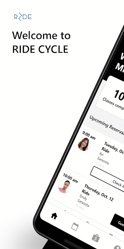 Android application RIDE CYCLE screenshort