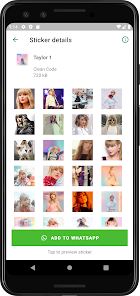 Screenshot 2 Stickers Taylor android