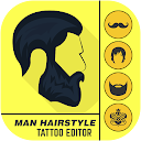 Man Tattoo Hairstyle Editor