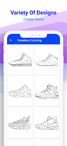 Basketball Shoes Coloring Book - Screenshot 3
