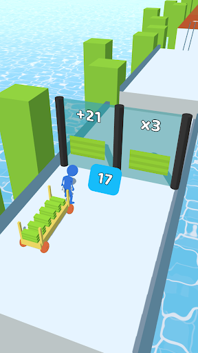 Android application Brick Runner 3D! screenshort