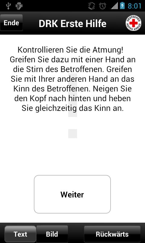 Android application Erste Hilfe DRK screenshort