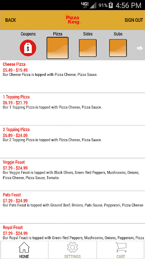 The Pizza King Screen 3