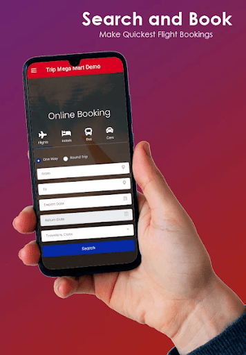 Android application TripMegaMart Demo screenshort