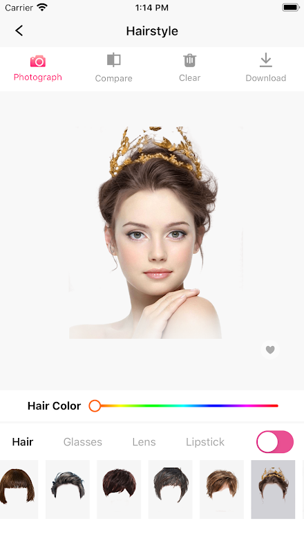 Hair Makeover-modiface・haircut Screen 3