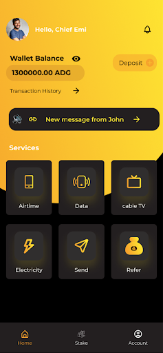 Goldpay wallet Screen 2