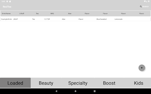 ReciTea Screen 2