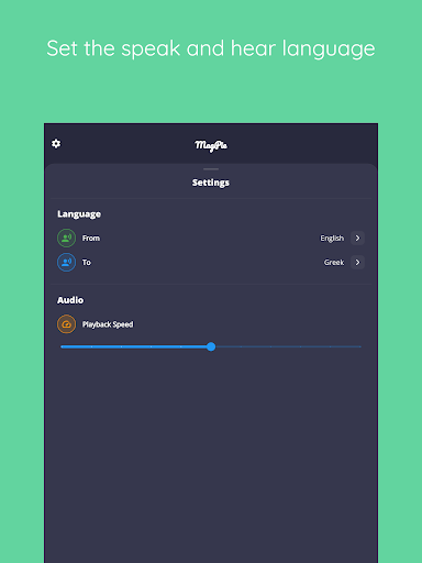 Screenshot of MagPie - Native speech