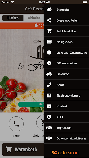 Cafe Pizzeria La Famiglia Screen 3