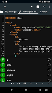 WebCode - ide for html, css and javascript