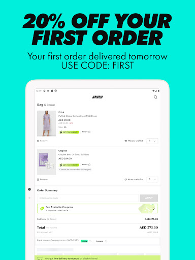 Screenshot of Namshi - We Move Fashion