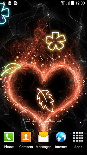 Glowing Flowers Live Wallpaper Screen 2