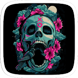 Flower Skull Theme icon