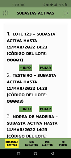 Subasta Forestal Screen 3