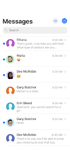 Messages - Texting OS 17 Tangkapan layar