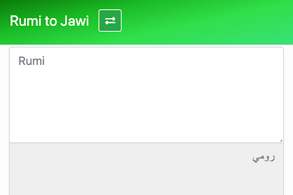 Translate Rumi Ke Jawi