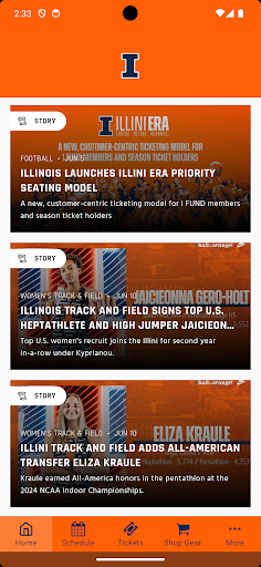 Android application Fighting Illini screenshort