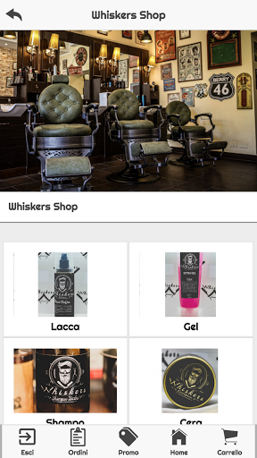 Whiskers Barber Shop Screen 2