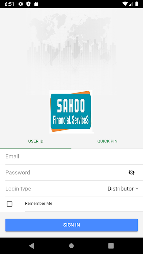 Sahoo Financial Advisor Screen 2
